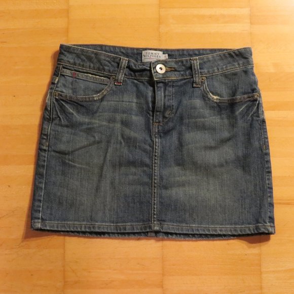 TOMMY HILFIGER denim mini skirt S - Picture 2 of 5